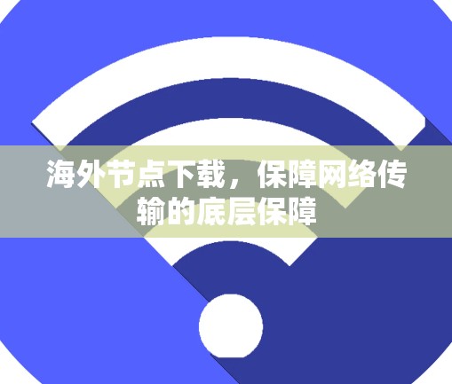 海外节点下载,保障网络传输的底层保障