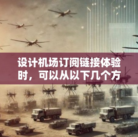 设计机场订阅链接体验时,可以从以下几个方面入手,确保整体设计高效、易用 设计机场订阅链接体验时,可以从以下几个方面入手,确保整体设计高效、易用