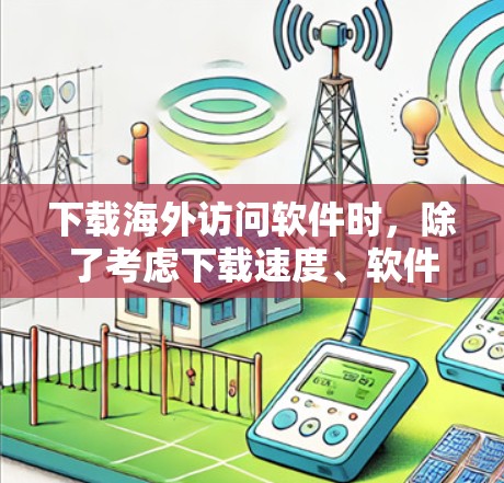 下载海外访问软件时，除了考虑下载速度、软件大小、网络问题、软件兼容性和更新问题，还有一些其他的注意事项，包括网络连接的改善、软件兼容性问题、安全检查和更新等。以下是对这些关键点的详细总结和建议