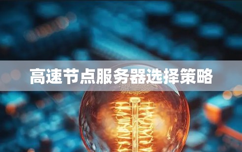 高速节点服务器选择策略