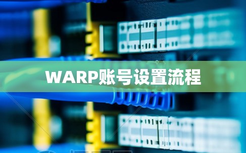 WARP账号设置流程 WARP账号设置流程