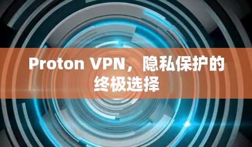 Proton VPN,隐私保护的终极选择 Proton VPN,隐私保护的终极选择